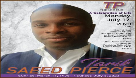 Tarik Pierce Death: Obituary, Cause Of Death, Funeral